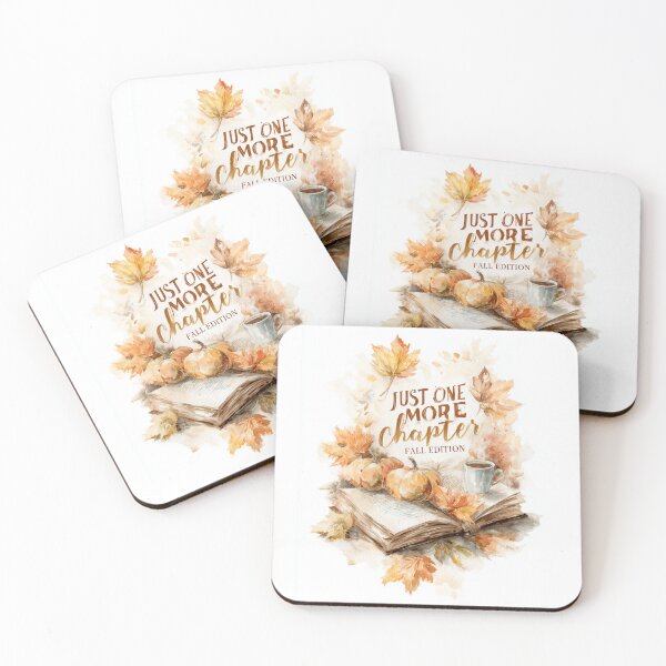 Item preview, Just One More Chapter – Fall Reading Watercolor designed and sold by Helenaphotoart.