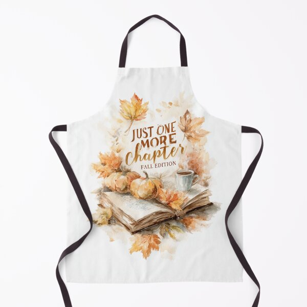 Item preview, Just One More Chapter – Fall Reading Watercolor designed and sold by Helenaphotoart.