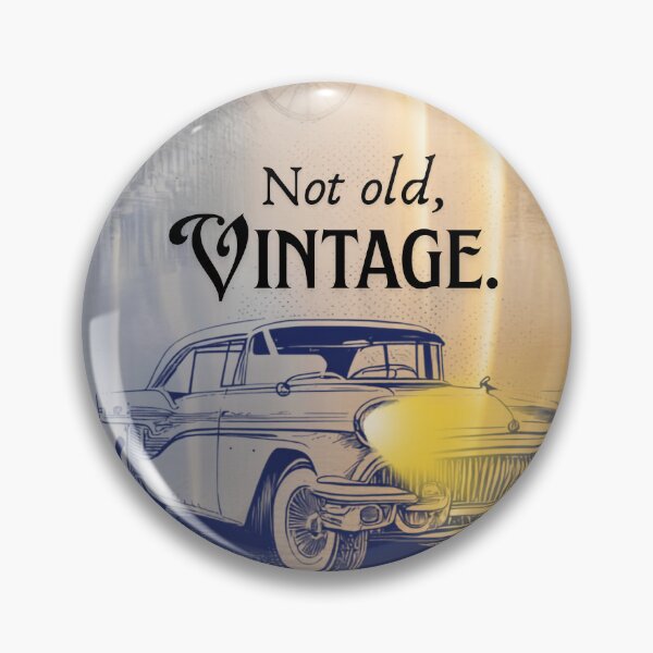 Item preview, Not Old Just Vintage Classic Retro Car designed and sold by Pawfect Vibes Hub.