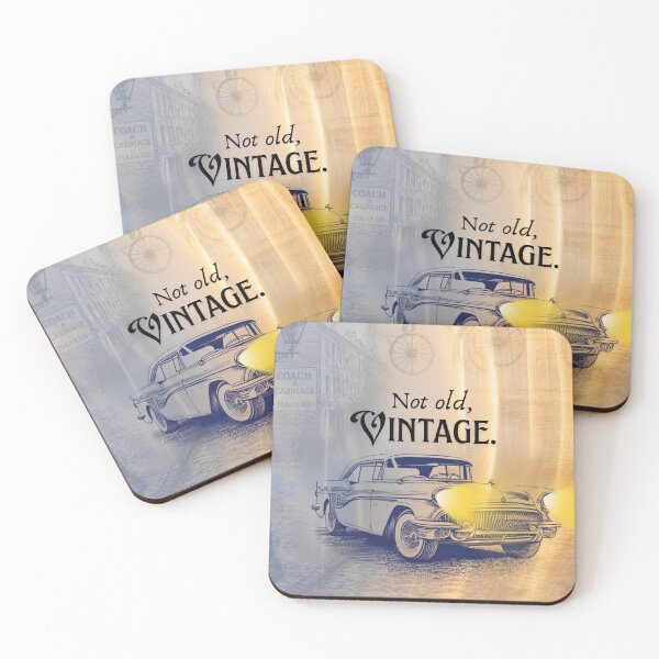 Item preview, Not Old Just Vintage Classic Retro Car designed and sold by Pawfect Vibes Hub.