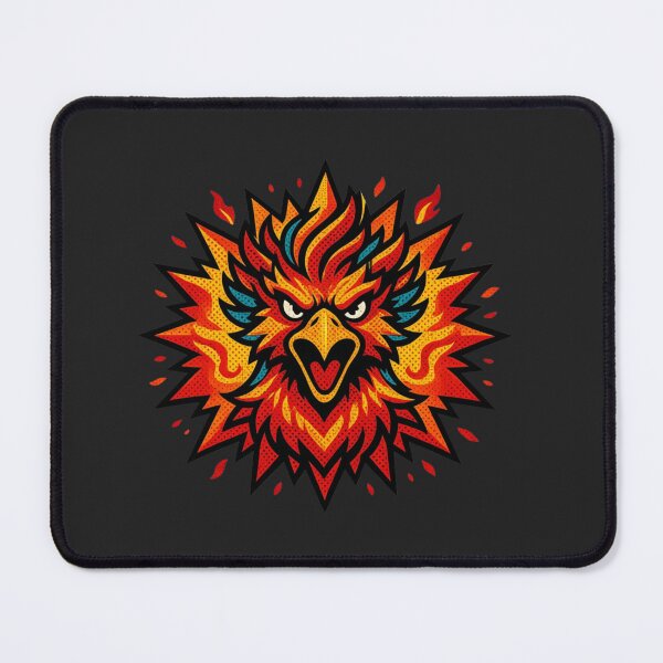 Item preview, Retro Halftone Phoenix Firebird Head Comic Pop Art Mythical Creature designed and sold by MarCinu Art.