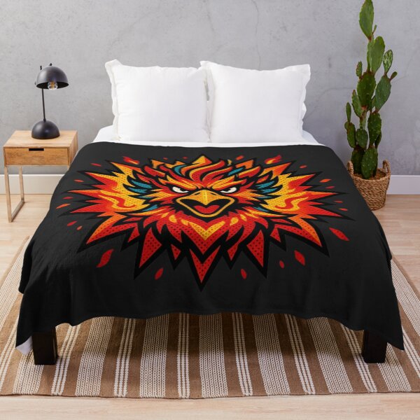 Item preview, Retro Halftone Phoenix Firebird Head Comic Pop Art Mythical Creature designed and sold by MarCinu Art.