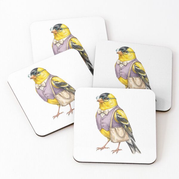 Item preview, Gentleman Goldfinch with Bag designed and sold by Tiffany Roy.