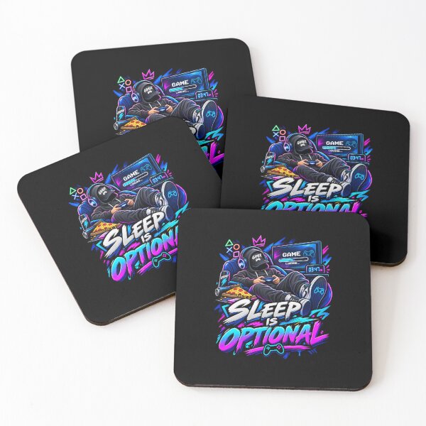 Item preview, leep Is Optional – Retro Gamer Night Session Pixel Art Design designed and sold by vizion design.
