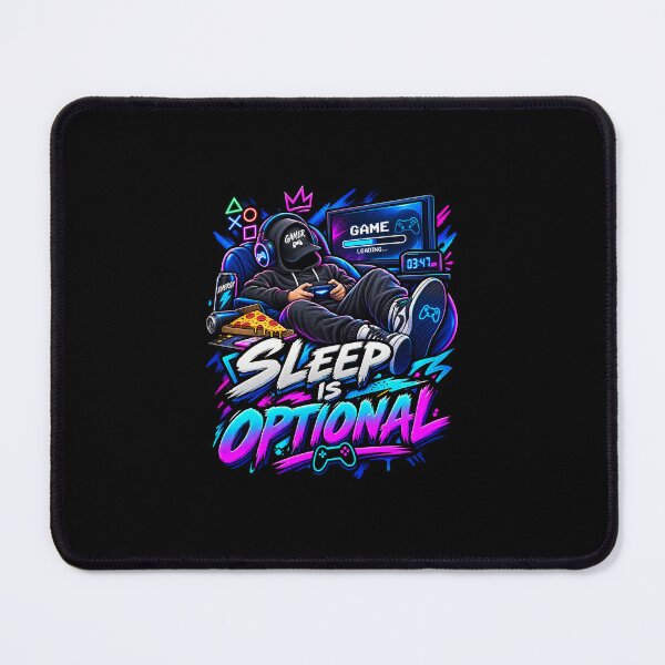 Item preview, leep Is Optional – Retro Gamer Night Session Pixel Art Design designed and sold by vizion design.