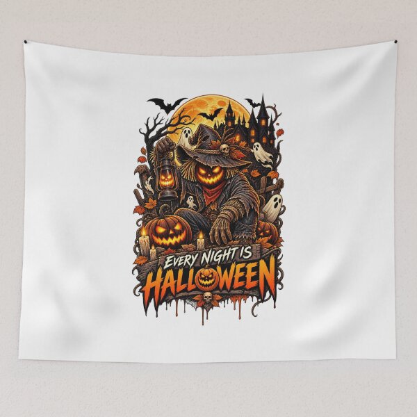 Item preview, Halloween Scarecrow Pumpkin – Every Night Is Halloween designed and sold by afr-saad.