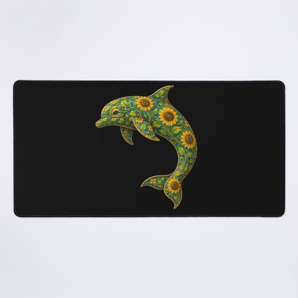 Item preview, Sunflower Dolphin | Ocean Sunflower Art Collection  Main Tag designed and sold by Zaru Art Studio.