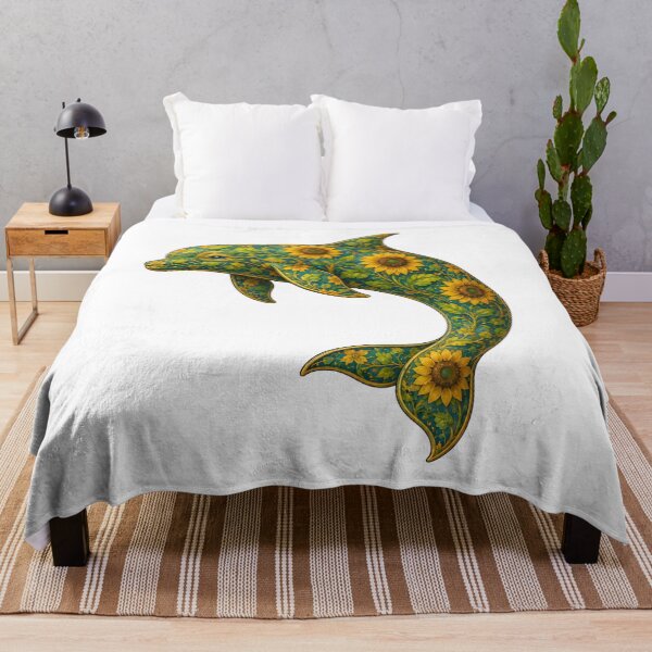 Item preview, Sunflower Dolphin | Ocean Sunflower Art Collection Main Tag designed and sold by Zaru Art Studio.