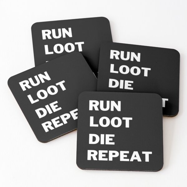 Item preview, RUN LOOT DIE REPEAT-  FREE FIRE   designed and sold by RayceJoshi.