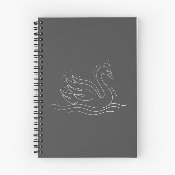 Item preview, Line-Art Swan (Silver) designed and sold by Krameri Creations.