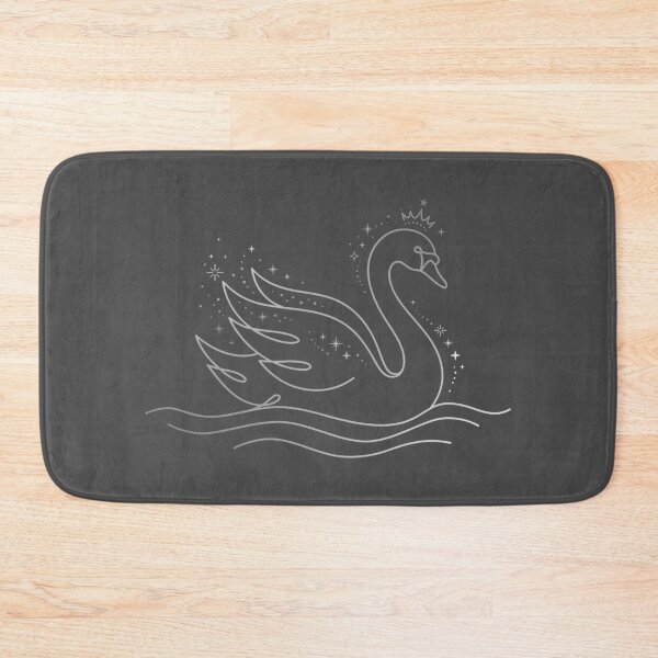 Item preview, Line-Art Swan (Silver) designed and sold by Krameri Creations.