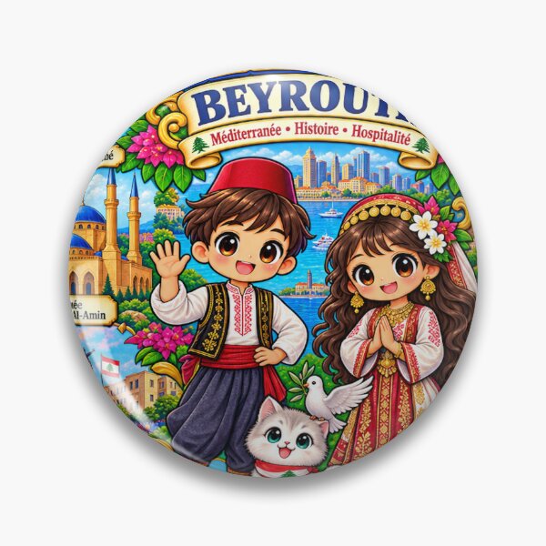Item preview, Lebanon Beirut – Kawaii Trip, Lebanese Culture and Flavors of Lebanon designed and sold by Cifi64.