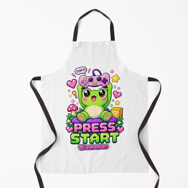 Item preview, Press Start Frog – Cute Pixel Gaming Character designed and sold by JPCuteDesign.