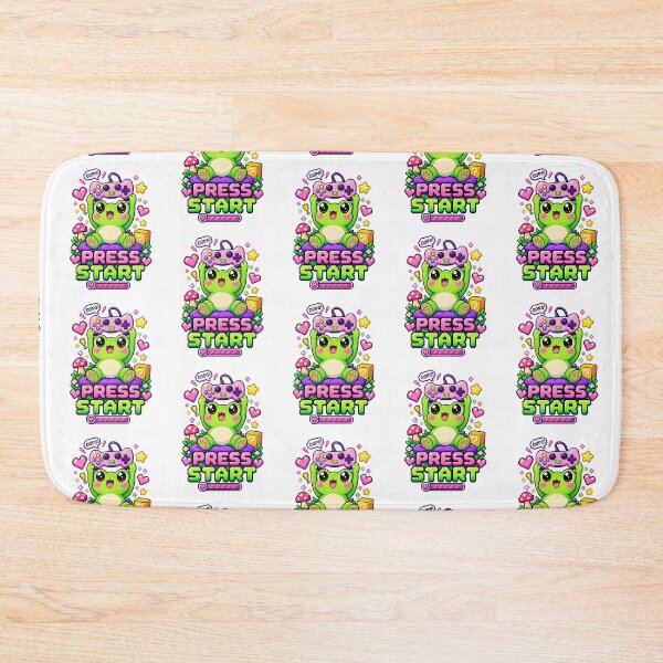 Item preview, Press Start Frog – Cute Pixel Gaming Character designed and sold by JPCuteDesign.