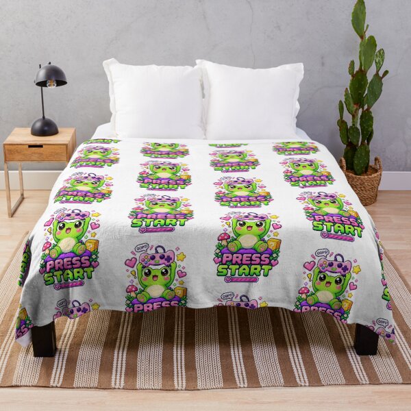 Item preview, Press Start Frog – Cute Pixel Gaming Character designed and sold by JPCuteDesign.