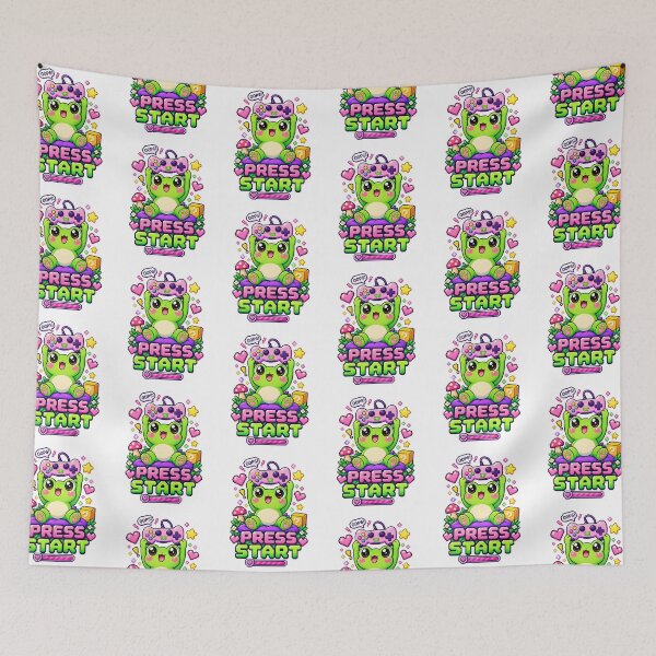 Item preview, Press Start Frog – Cute Pixel Gaming Character designed and sold by JPCuteDesign.