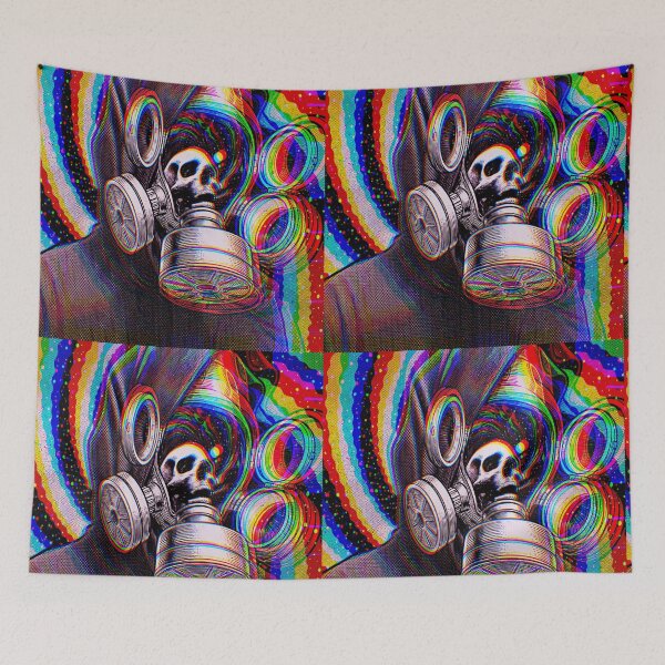 Item preview, Skull In A Gas Mask designed and sold by weirdove.