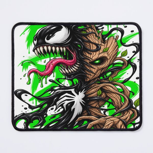 Item preview, Wood Symbiote Monster Street Art designed and sold by VYBORA Studio.