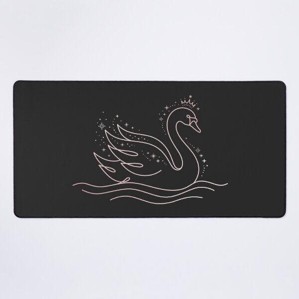 Item preview, Line-Art Swan (Rose Gold) designed and sold by Krameri Creations.