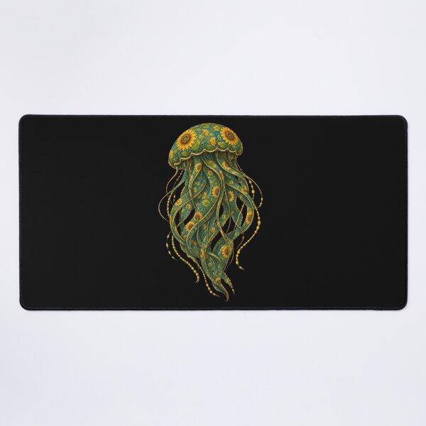 Item preview, Sunflower Jellyfish | Ocean Sunflower Art Collection designed and sold by Zaru Art Studio.