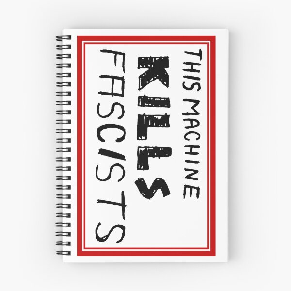 Item preview, This Machine Kills Fascists with red border designed and sold by Three stacked penguins.