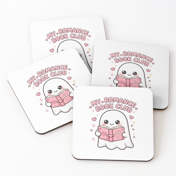 Item preview, My Romance Book Club - Cute Ghost Reading Romance Book Hearts designed and sold by FBA.