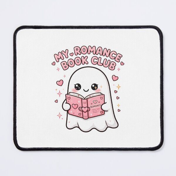 Item preview, My Romance Book Club - Cute Ghost Reading Romance Book Hearts designed and sold by FBA.