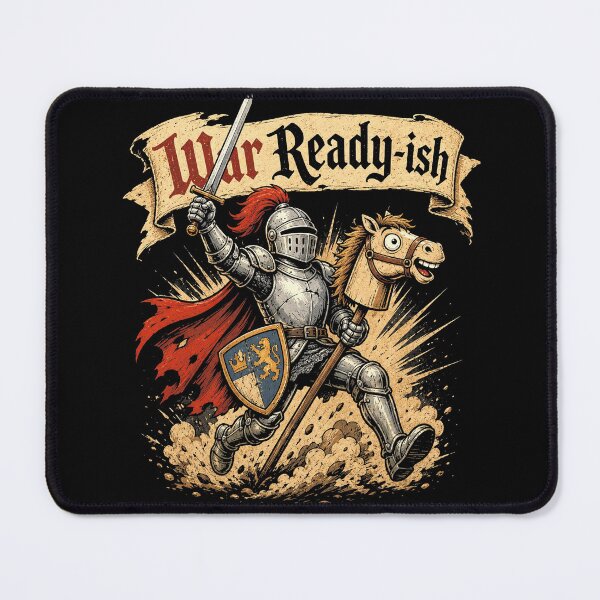 Item preview, Funny Medieval Knight War Ready-ish History Humor designed and sold by Lazy Boy Shirts.