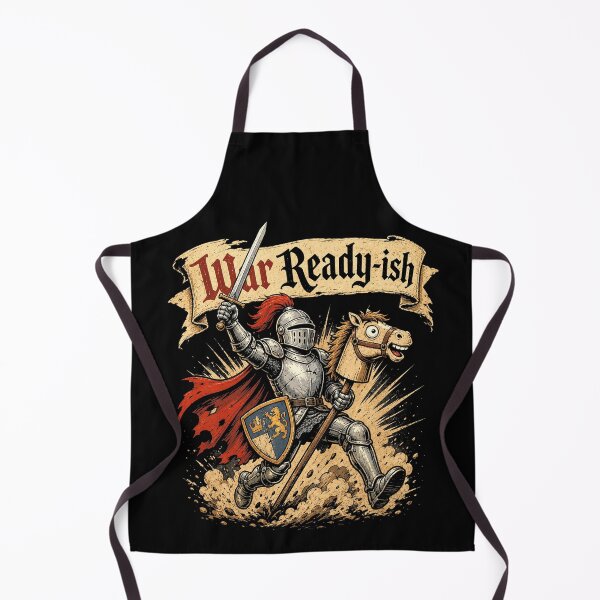 Item preview, Funny Medieval Knight War Ready-ish History Humor designed and sold by Lazy Boy Shirts.