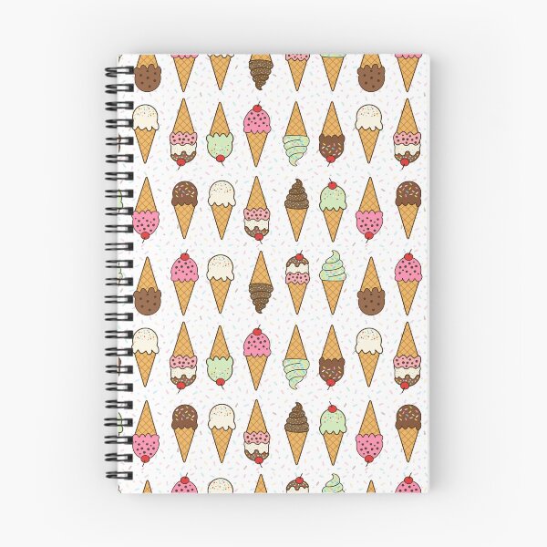 Item preview, Rows of ice cream cones with sprinkles on white background designed and sold by Chantal creates.