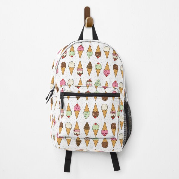 Item preview, Rows of ice cream cones with sprinkles on white background designed and sold by Chantal creates.