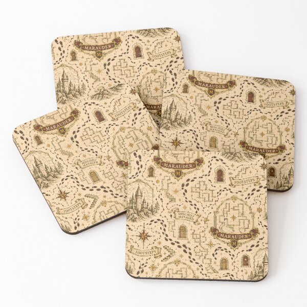 Item preview, Marauder Footsteps Map Pattern designed and sold by agearb.