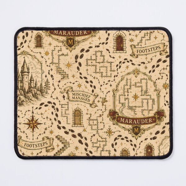 Item preview, Marauder Footsteps Map Pattern designed and sold by agearb.