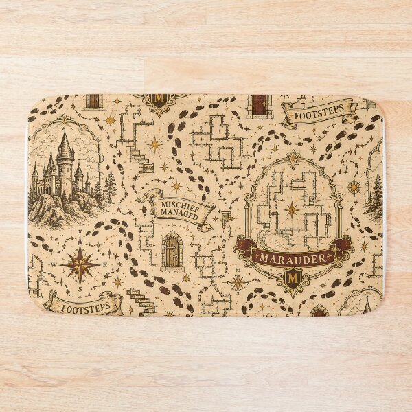 Item preview, Marauder Footsteps Map Pattern designed and sold by agearb.