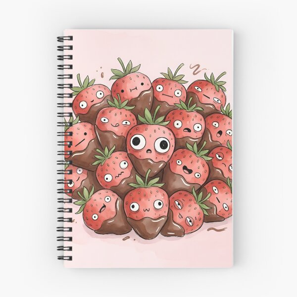 Item preview, Cute Chocolate Dipped Strawberries Kawaii Fruit designed and sold by DuckOddity.