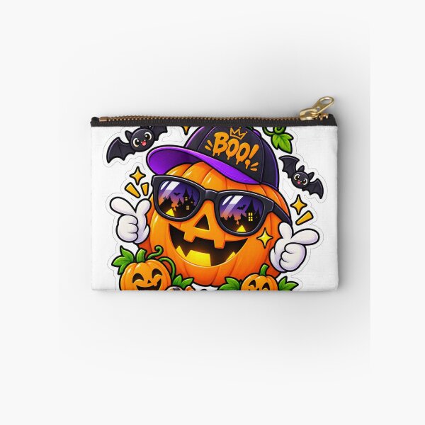 Item preview, Cute Halloween Pumpkin Boo Sunglasses Sticker designed and sold by Genzfirevibes.