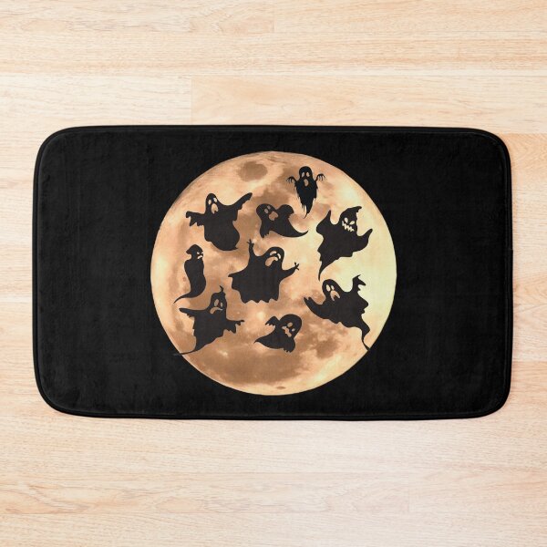 Item preview, Black ghosts against the full moon designed and sold by MagelliShop.