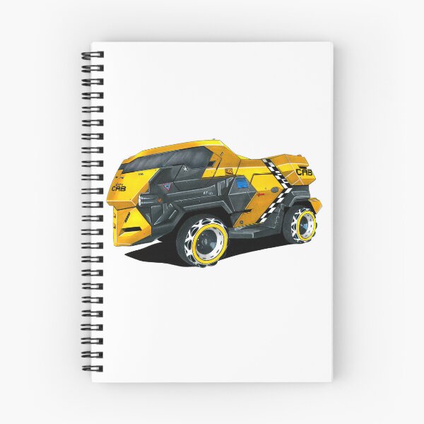 Item preview, Exclusive drawing modern movie car yellow Mega-City One LR City Cab V8 designed and sold by Cars23.