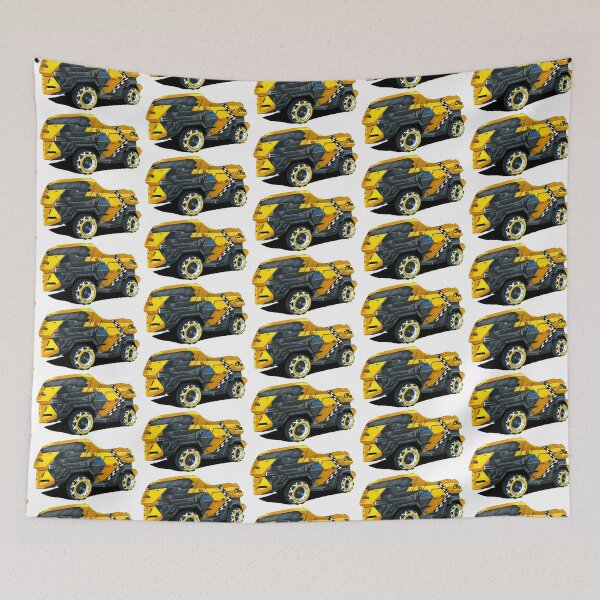 Item preview, Exclusive drawing modern movie car yellow Mega-City One LR City Cab V8 designed and sold by Cars23.