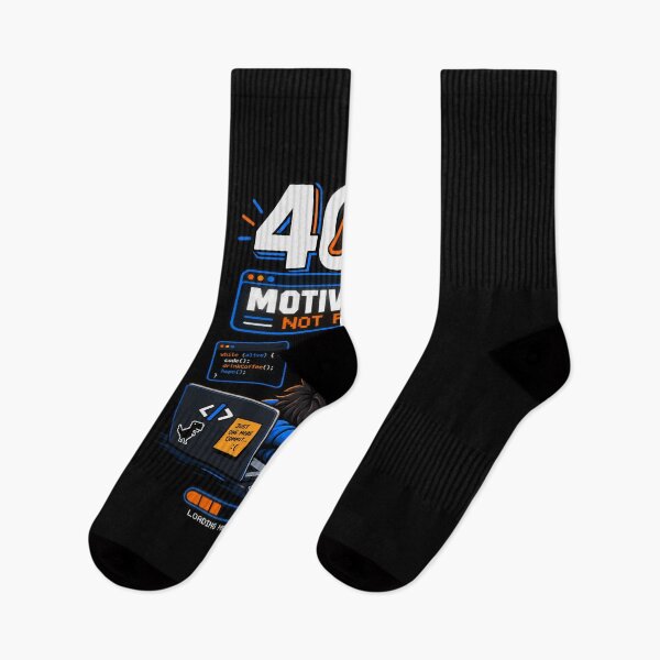Item preview, 404 Motivation Not Found Programmer Humor designed and sold by ZELVUNO.