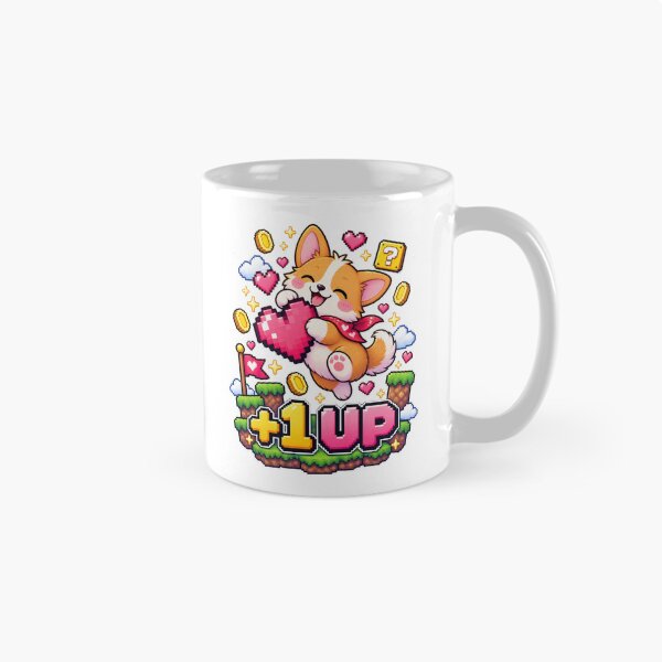Item preview, Pixel Heart Corgi – Cute Retro Gaming Dog designed and sold by JPCuteDesign.