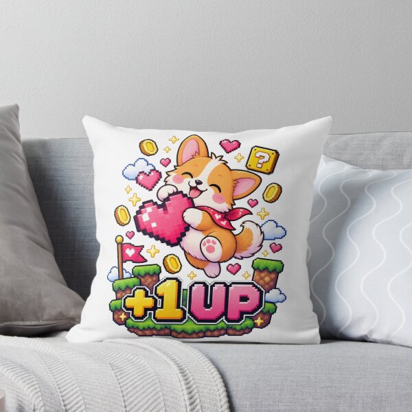 Item preview, Pixel Heart Corgi – Cute Retro Gaming Dog designed and sold by JPCuteDesign.