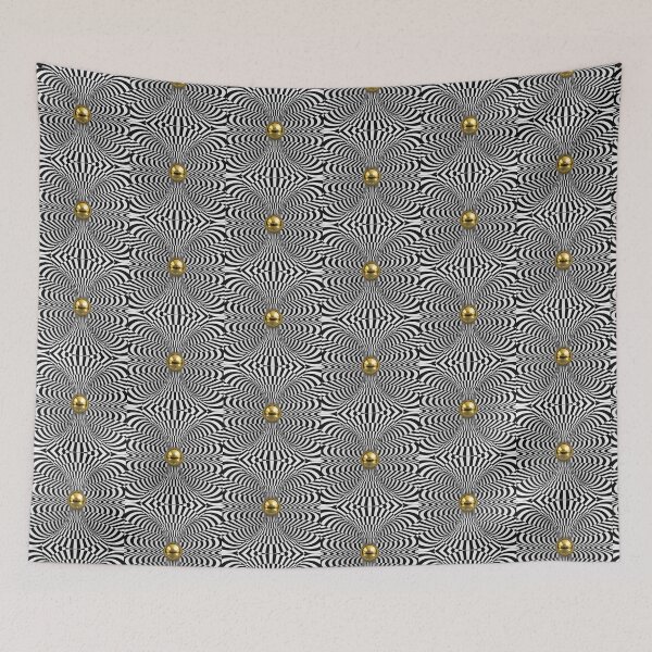 Item preview, Golden Sphere Op Art Illusion designed and sold by Ink-verse-.