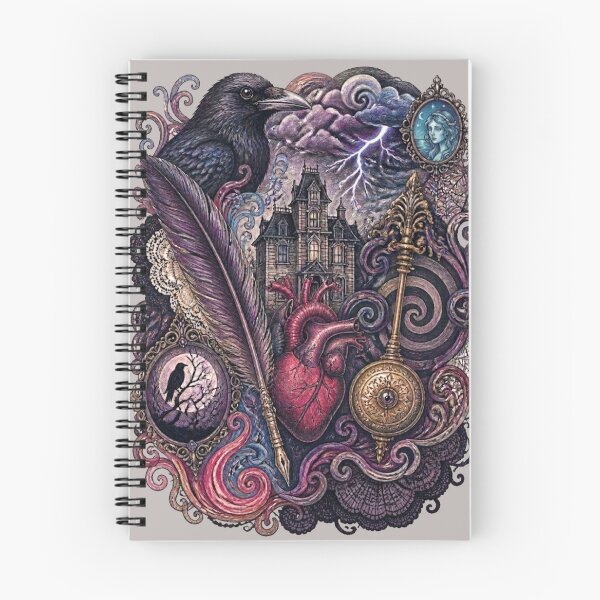 Item preview, Edgar Allan Poe Gothic Collage Art designed and sold by Reverie & Roses.
