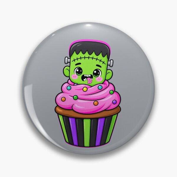 Item preview, Cute Frankenstein Cupcake designed and sold by Aimetoi.