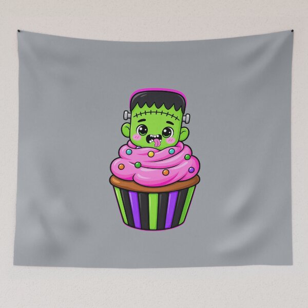 Item preview, Cute Frankenstein Cupcake designed and sold by Aimetoi.