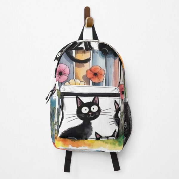 Item preview, Cats / Happy Cats / Old Pattern / USA / Black / Colorful / Creative T-shirt designed and sold by Creative T-shirts.