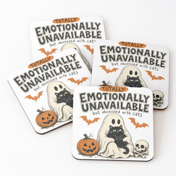 Item preview, Cute Halloween Ghost With Cat, Pumpkin and Bats designed and sold by iratuslol.