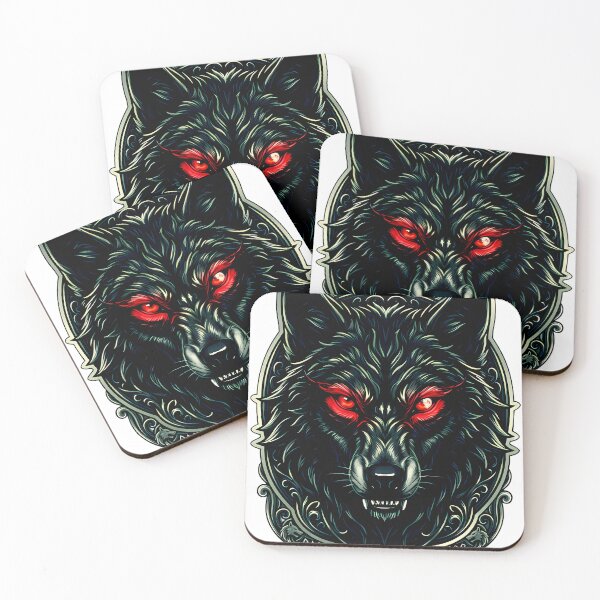 Item preview, Gothic Wolf Illustration Moody Wildlife Nature designed and sold by TheNightsCrest.