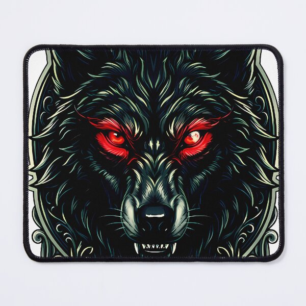 Item preview, Gothic Wolf Illustration Moody Wildlife Nature designed and sold by TheNightsCrest.